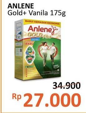 Promo Harga ANLENE Gold Plus Susu High Calcium Vanila 175 gr - Alfamidi