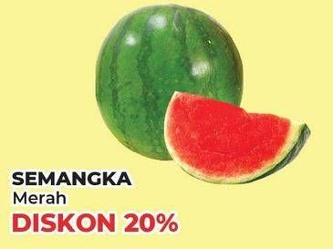 Promo Harga Semangka Merah per 100 gr - Yogya