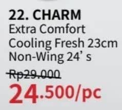 Promo Harga Charm Extra Comfort Cooling Fresh NonWing 23cm 24 pcs - Guardian