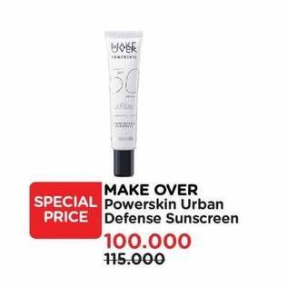 Promo Harga Make Over Powerskin Urban Defense Sunscreen 40 ml - Watsons