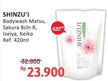 Promo Harga Shinzui Body Cleanser Matsu, Sakura, Iseiya, Keiko 420 ml - Alfamidi
