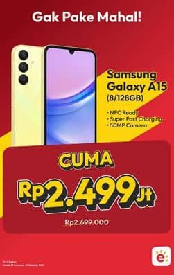 Promo Harga Samsung Galaxy A15 5G Smartphone 8/128 GB  - Erafone