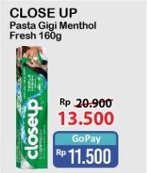 Promo Harga Close Up Pasta Gigi Everfresh Menthol Fresh 160 gr - Alfamart