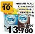 Promo Harga FRISIAN FLAG Susu Kental Manis Putih, Cokelat 560 gr - Giant