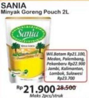 Promo Harga SANIA Minyak Goreng All Variants 2000 ml - Indomaret