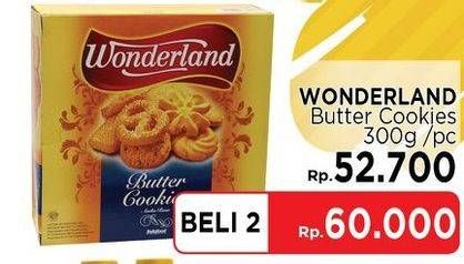 Promo Harga WONDERLAND Butter Cookies per 2 box 300 gr - LotteMart