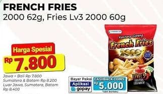 Promo Harga Siantar Top FRENCH FRIES 2000 Kentang Goreng Level 3 60 gr - Alfamart