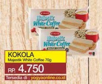 Promo Harga Kokola Majestik Wafer Cream White Coffee 70 gr - Yogya