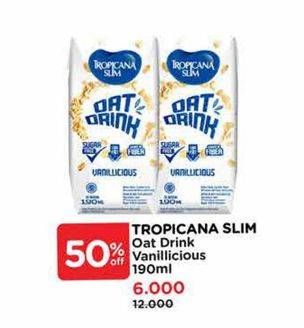 Promo Harga Tropicana Slim Oat Drink Vanilicious 190 ml - Watsons
