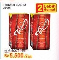 Promo Harga Sosro Teh Botol per 2 pcs 330 ml - Indomaret