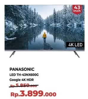 Promo Harga Panasonic TV LED TH-43NX600G  - Yogya