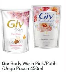 Promo Harga GIV Body Wash Bengkoang Yoghurt, Damask Rose Cherry Blossom, Passion Flowers Sweet Berry 450 ml - Carrefour