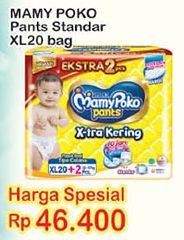 Promo Harga Mamy Poko Pants Xtra Kering XL20+2  - Indomaret