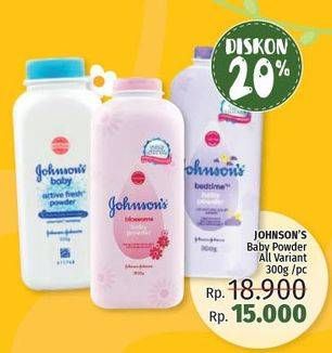 Promo Harga JOHNSONS Baby Powder All Variants 300 gr - LotteMart