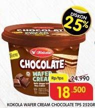 Promo Harga KOKOLA Wafer Cream Chocolate 252 gr - Superindo