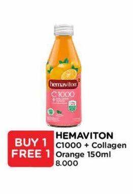 Promo Harga Hemaviton C1000 Orange + Collagen 150 ml - Watsons