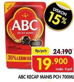 Promo Harga ABC Kecap Manis 700 ml - Superindo