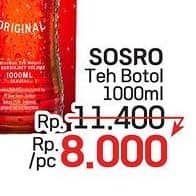 Promo Harga Sosro Teh Botol 1000 ml - LotteMart