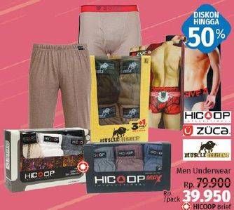 Promo Harga HICOOP Men Underwear  - LotteMart