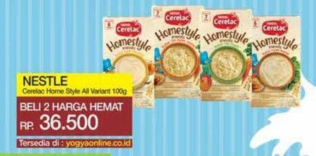 Promo Harga Nestle Cerelac Homestyle Bubur Tim All Variants 100 gr - Yogya