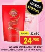 Promo Harga CUSSONS IMPERIAL LEATHER Body Wash Classic, Softly Softly 400 ml - Superindo