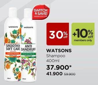 Promo Harga WATSONS Shampoo 400 ml - Watsons