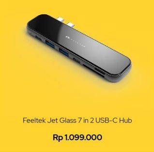Promo Harga FEELTEK Jet Glass 7 in 2 USB-C Hub  - iBox