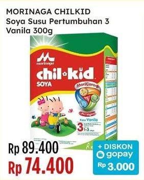 Promo Harga Morinaga Chil Kid Soya Vanila 300 gr - Indomaret