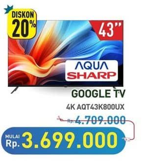 Promo Harga Aqua AQT43K800UX  - Hypermart