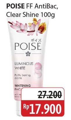 Poise Facial Foam 100 ml Diskon 34%, Harga Promo Rp17.900, Harga Normal Rp27.200