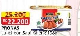 Promo Harga PRONAS Daging Sapi Luncheon 198 gr - Alfamart