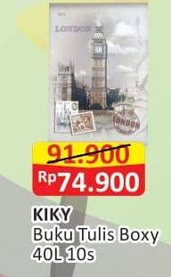 Promo Harga Kiky Buku Boxy 40 Lembar 10 pcs - Alfamart
