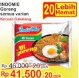 Promo Harga INDOMIE Mi Goreng Kecuali Cakalang 82 gr - Indomaret