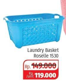 Promo Harga GREEN LEAF Laundry Basket Roselle 1530  - Lotte Grosir