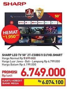 Promo Harga SHARP 2T-C50BG1i | LED TV 50"  - Carrefour