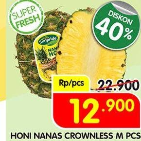 Promo Harga Nanas Honey Crownless Medium  - Superindo