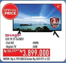 Promo Harga SHARP 2T-C42BD1i | LED TV 42"  - Hypermart