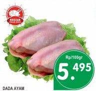 Promo Harga Dada Ayam Utuh per 100 gr - Superindo