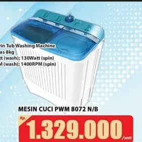 Promo Harga Polytron PWM 8072 | Mesin Cuci 2 Tabung  - Hari Hari