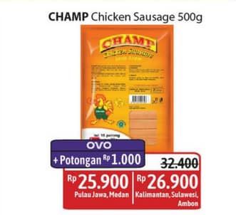 Promo Harga Champ Sosis Ayam 500 gr - Alfamidi