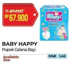 Promo Harga Baby Happy Body Fit Pants M48, L42 42 pcs - Alfamart
