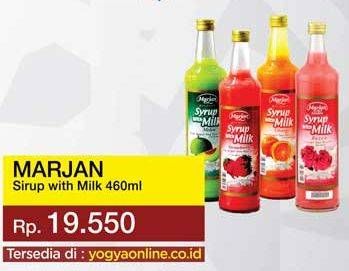 Promo Harga MARJAN Syrup with Milk 460 ml - Yogya