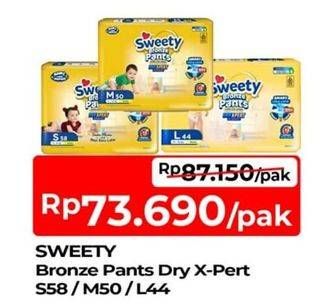 Promo Harga Sweety Bronze Pants Dry X-Pert S58, M50, L44 44 pcs - TIP TOP