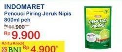 Promo Harga INDOMARET Pencuci Piring Jeruk Nipis 800 ml - Indomaret