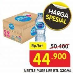 Promo Harga NESTLE Pure Life Air Mineral 330 ml - Superindo