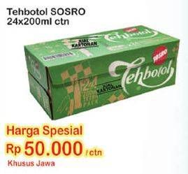 Promo Harga Sosro Teh Botol per 24 pcs 200 ml - Indomaret