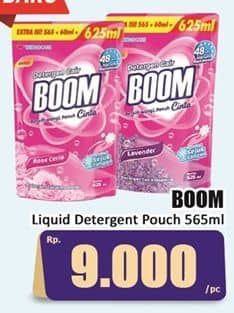 Promo Harga Boom Detergent Cair  Cinta Lavender, Cinta Rose Ceria 750 ml - Hari Hari