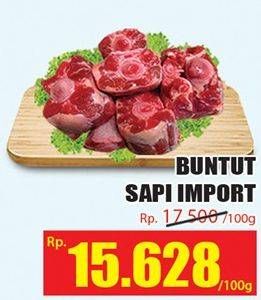 Promo Harga Oxtail Sapi Import per 100 gr - Hari Hari