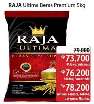 Promo Harga Raja Ultima Beras Slyp Super 5000 gr - Alfamidi