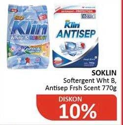 Promo Harga SO KLIN Antisep Detergent/SO KLIN White & Bright Detergent  - Alfamidi